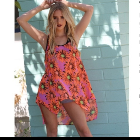 Angie Tops - SALE! Angie Foral Hi-Low Tank